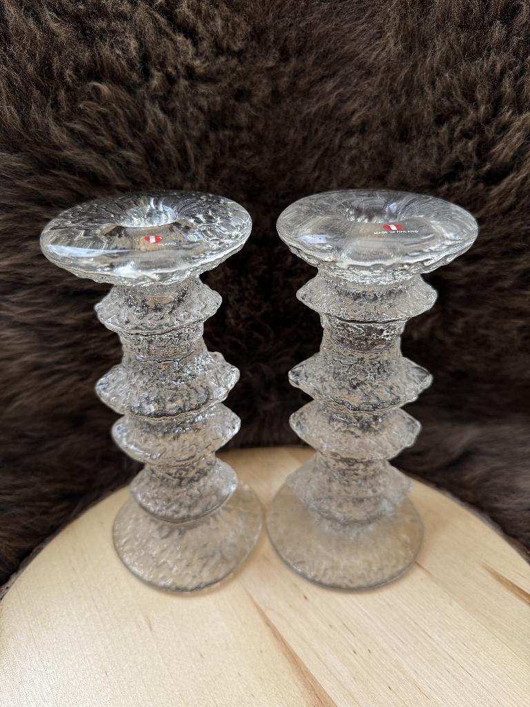 Twee kaarsenstandaards / kandelaars Iittala - Timo Sarpaneva, Ophalen