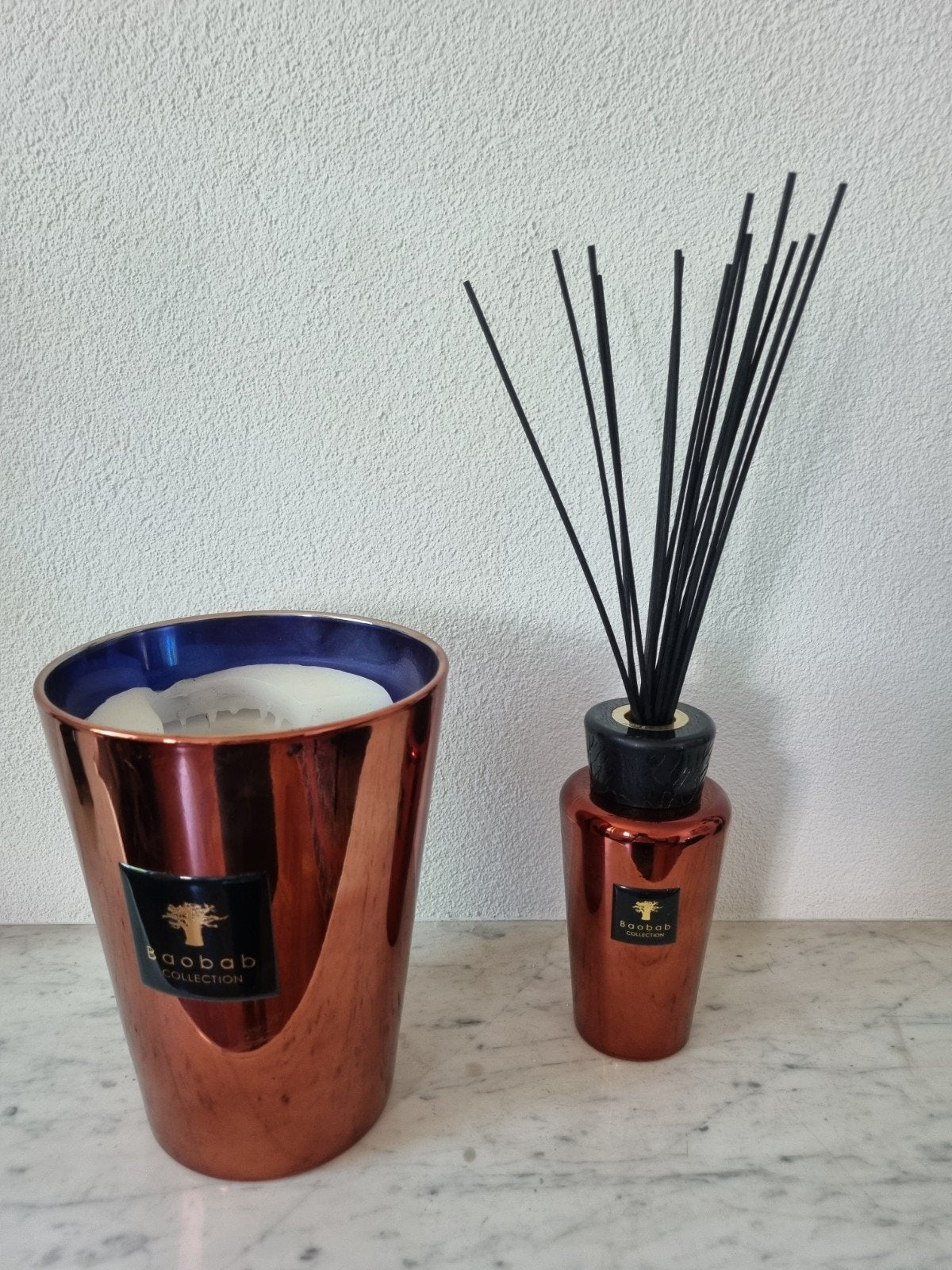 Baobab Collection Kaars en Diffuser Set - Koper, Ophalen, Gebruikt, Meerkleurig, Metaal