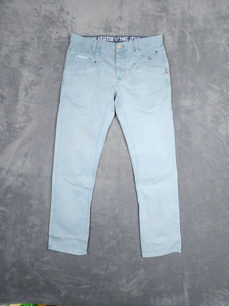 Pme Legend Broek Aviator W36 L34 Blauw Pall Mall, W36 - W38 (confectie 52/54), Blauw, ., Ophalen of Verzenden