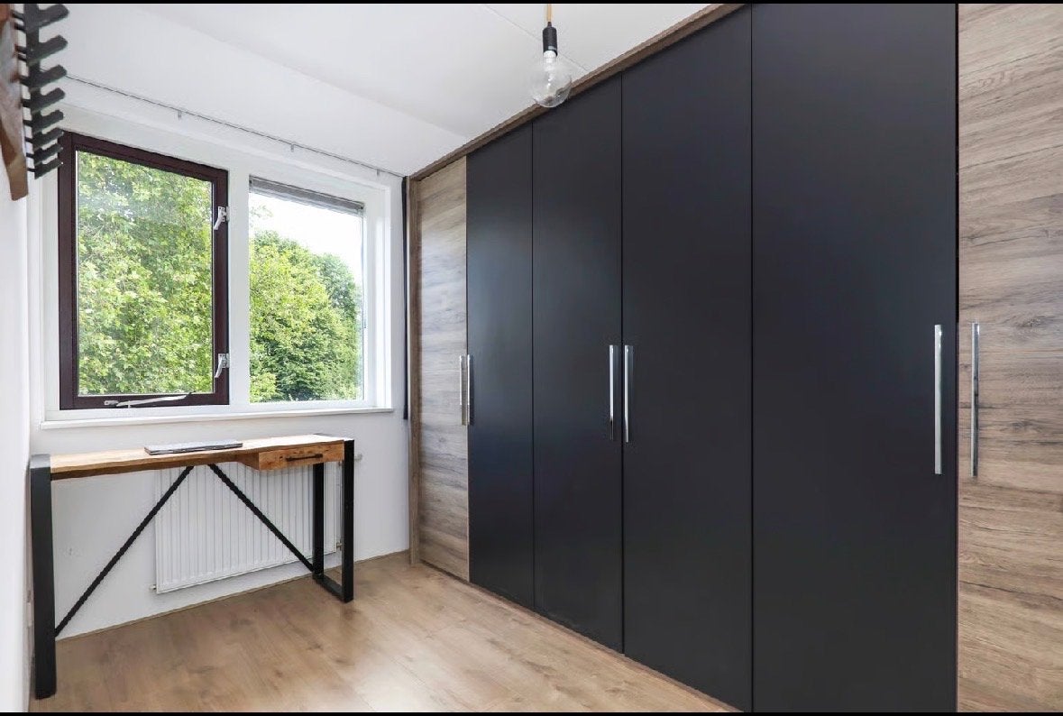 Moderne kledingkast 300x221cm zsm weg!, Ophalen, 200 cm of meer, Zo goed als nieuw, Overige houtsoorten