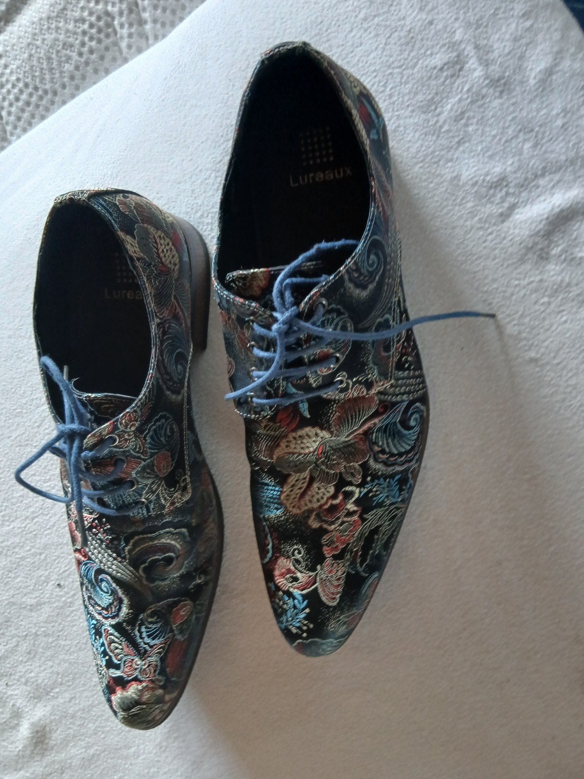 Lureaux veterschoenen met bloemenprint, maat 44, Ophalen of Verzenden, Nieuw, Overige kleuren