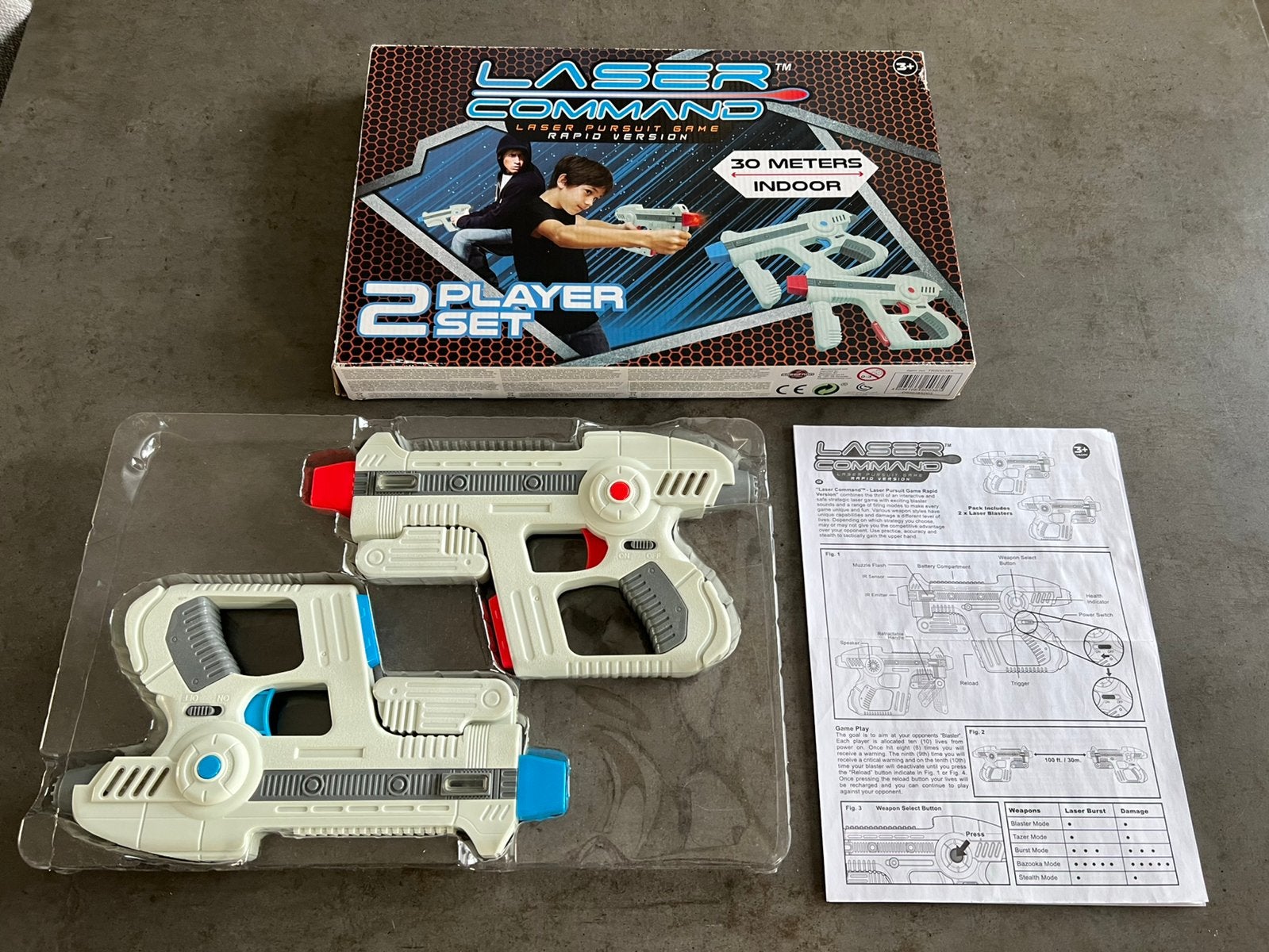 Laser command / lasergame twee handwapens met geluid, Kinderen en Baby's, Speelgoed | Buiten | Actiespeelgoed, Ophalen of Verzenden