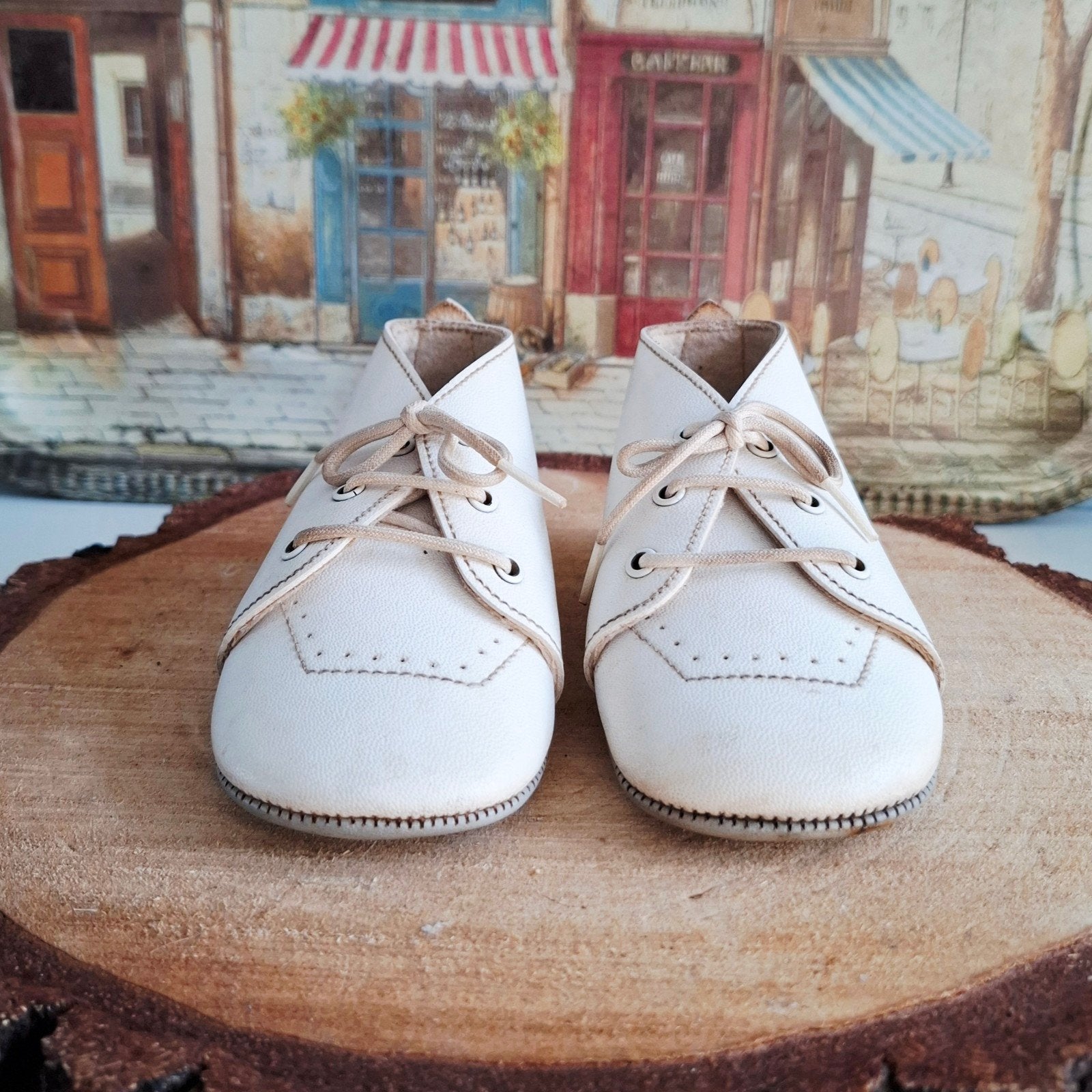 Vendolina, vintage leren babyschoentjes, Vendolina, Jongetje of Meisje, Onbekend, Ophalen of Verzenden