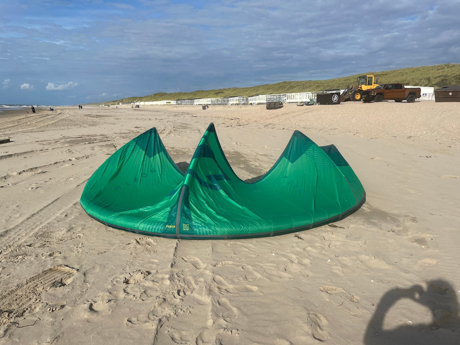 2023 North Reach 11m kite (eventueel met bar), Ophalen of Verzenden, Zo goed als nieuw, 11 m², Kite