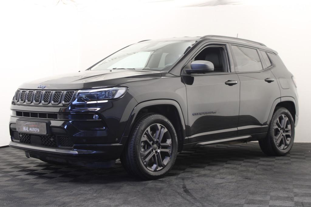 Jeep Compass 4xe 190 Plug-in Hybrid Electric Limited Lease E, Automaat, 4 cilinders, Leder en Stof, Zwart