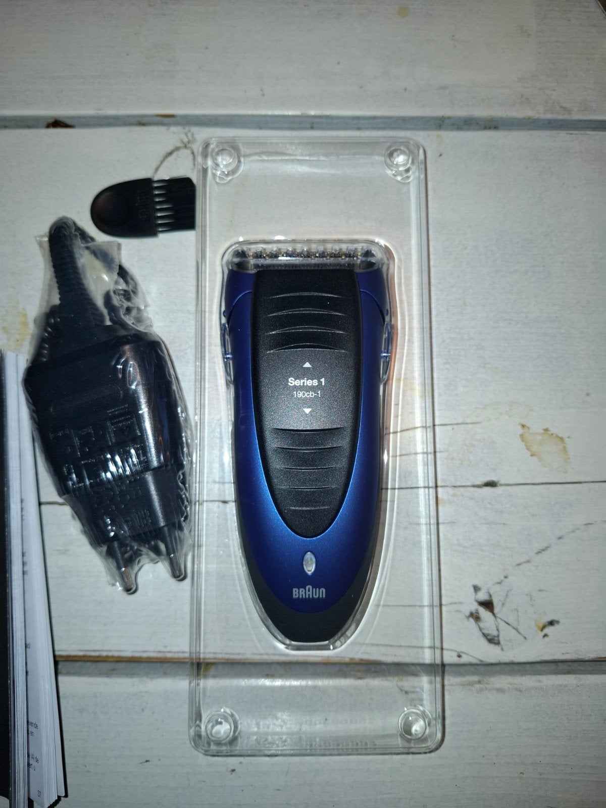 Nieuwe Braun Series 1 190cb-1 Scheerapparaat Blue Collection, Witgoed en Apparatuur, Persoonlijke-verzorgingsapparatuur, Nieuw
