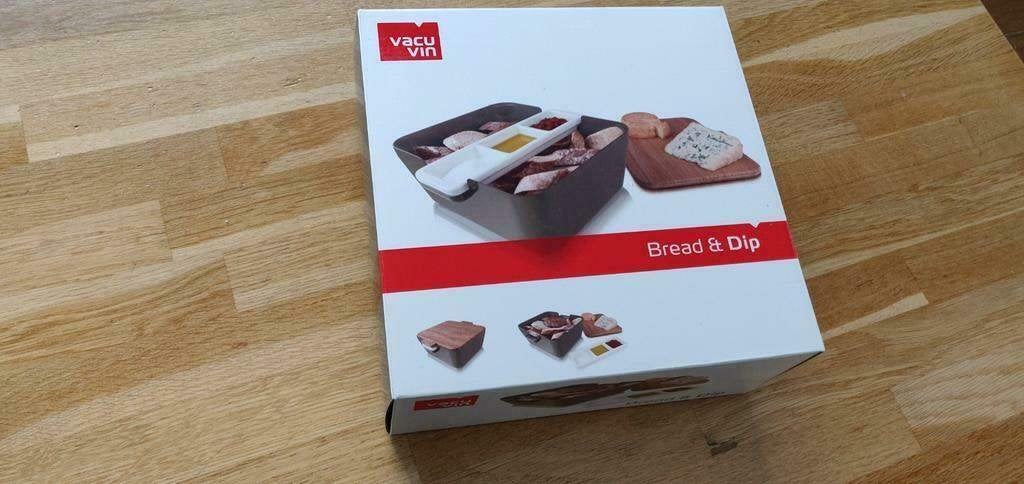 Vacuvin Brood & Dip Serveerset - Nieuw in doos, Overige typen, Nieuw, Ophalen of Verzenden, Natuurlijk materiaal
