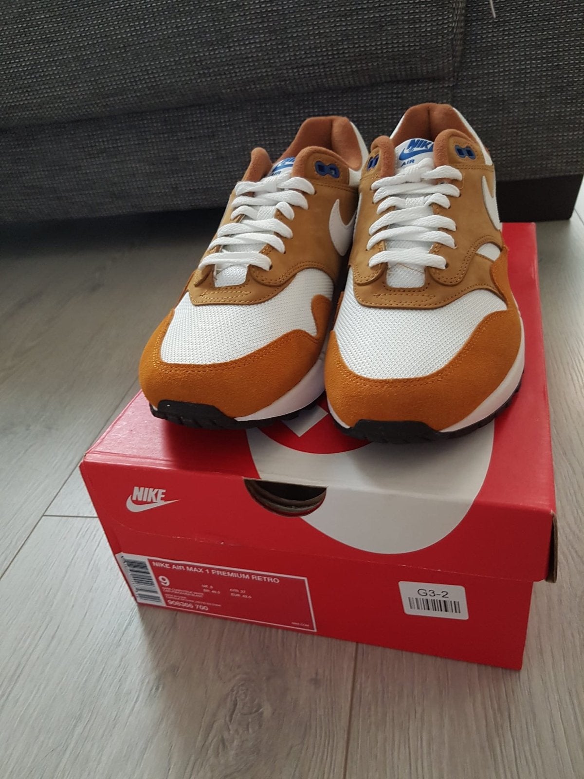 Nike Air Max 1 Premium Retro - Nieuw in doos, Ophalen of Verzenden, Nieuw, Bruin, Sneakers of Gympen