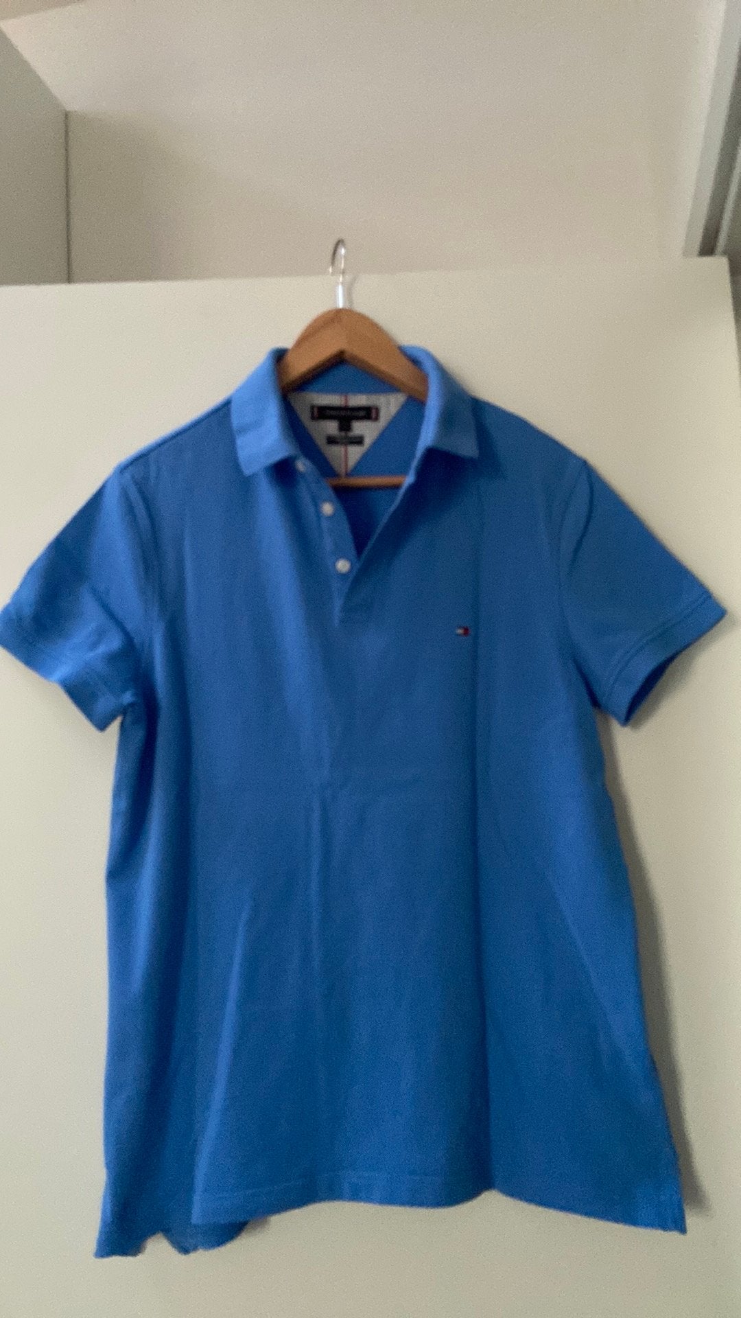 TOMMY HILFIGER POLOSHIRT MAAT L, Kleding | Heren, Ophalen of Verzenden, Gedragen, Maat 52/54 (L), Blauw
