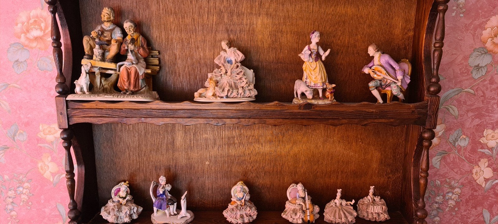 Antieke porseleinen beeldjes - Diverse verzameling, Ophalen of Verzenden