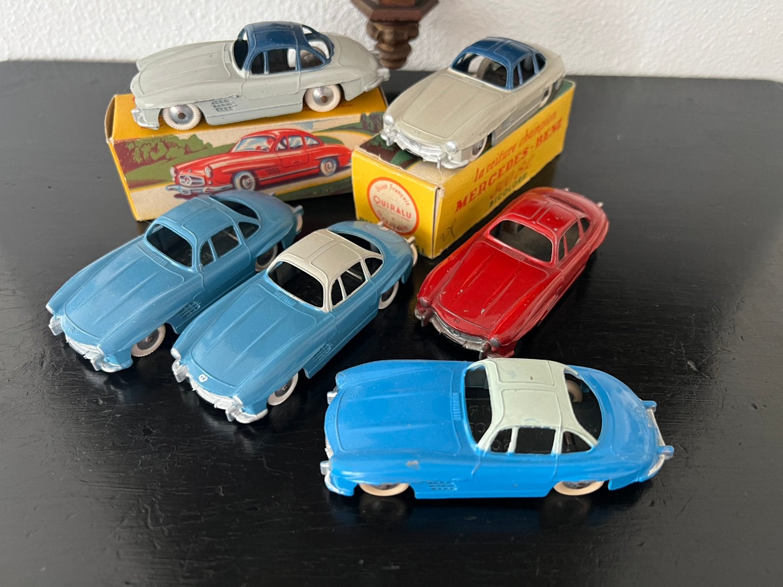 Collectie 6x Quiralu Mercedes 300sl 1950’s, Verzenden, Zo goed als nieuw, Auto, Overige merken