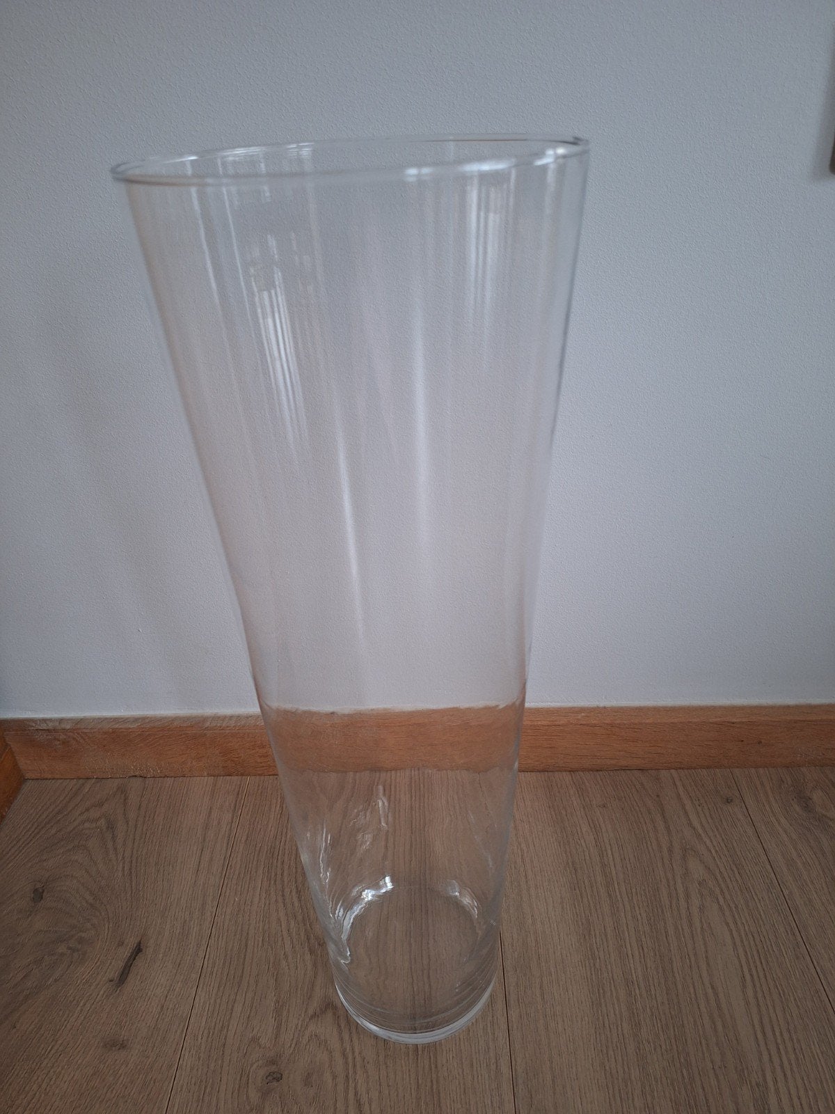 Prachtige glazen vaas 50 cm hoog, Huis en Inrichting, Ophalen of Verzenden