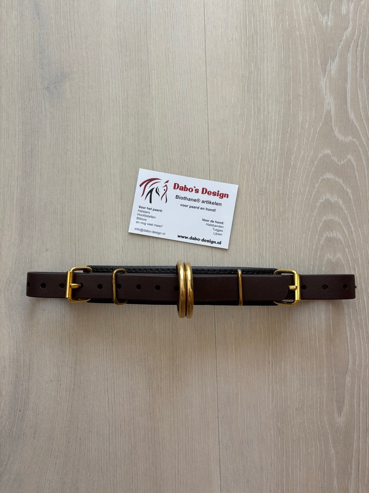 NIEUW! Biothane neusriem / kinriem voor kaptoom of sidepull, Endurance, Zacht onderlegd, Bruin, Nieuw