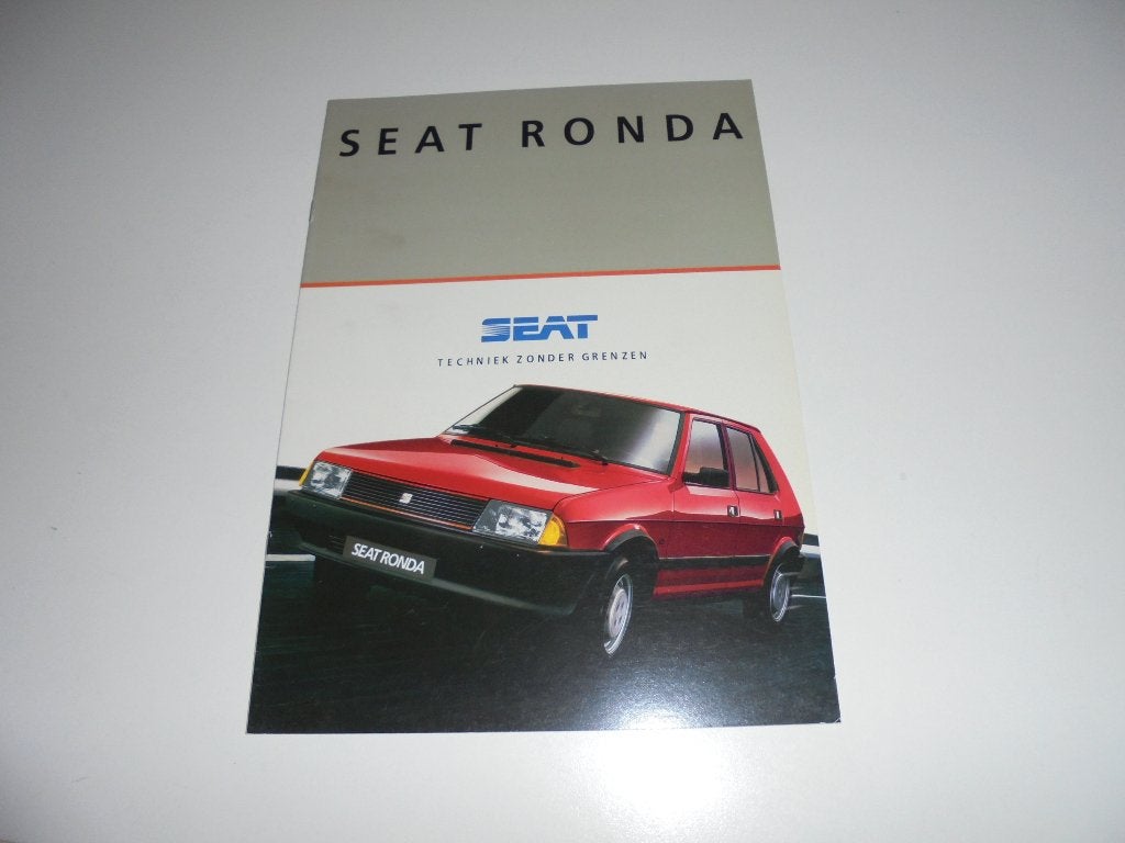 brochure Seat Ronda  1986, Ophalen of Verzenden, Nieuw, Overige merken