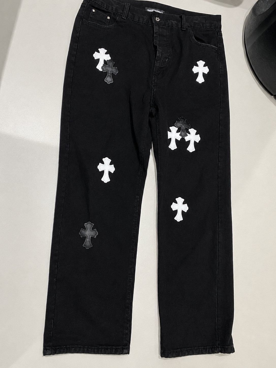 Chrome Hearts Broek - Zo Goed als Nieuw, Kleding | Heren, Ophalen of Verzenden, Zo goed als nieuw, Zwart