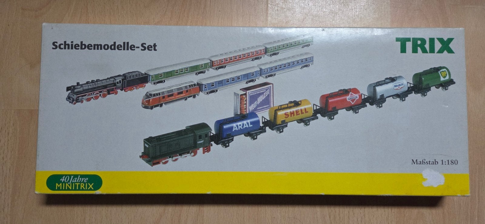 TRIX Minitrix Schiebmodelle-Set 40 Jahre Minitrix, Treinset, Gelijkstroom of Wisselstroom, Ophalen of Verzenden, Zo goed als nieuw