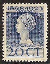 Nederland NVPH nr 125 postfris Jubileum 1923, Ophalen of Verzenden, T/m 1940, Postfris