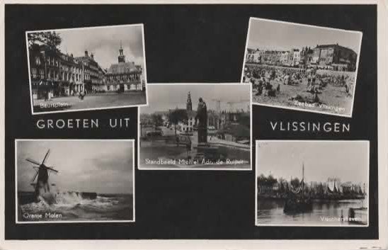 Vlissingen Groeten uit, Verzenden, 1940 tot 1960, Gelopen, Zeeland