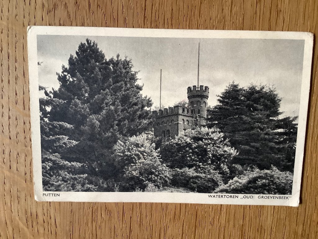 Putten 1942 oorlogskaart Watertoren, Ophalen of Verzenden, 1940 tot 1960, Gelopen, Gelderland