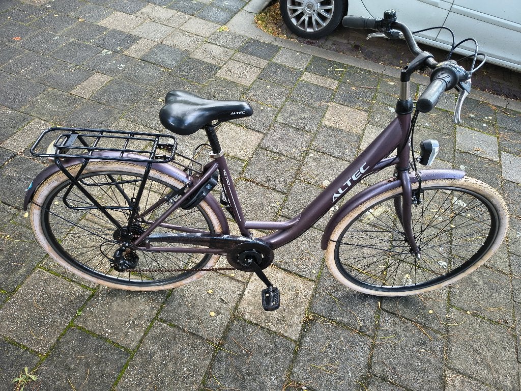 Damesfiets Altec, Gebruikt, Velgrem, 47 tot 50 cm, Versnellingen