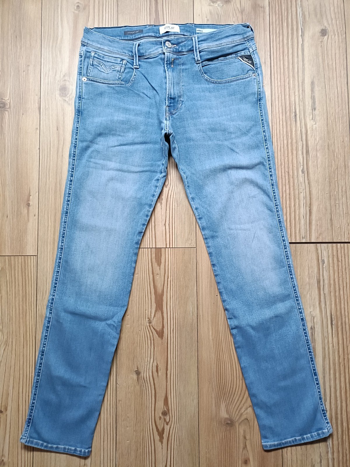 Replay anbass hyperflex maat 30-32, Ophalen of Verzenden, Zo goed als nieuw, Blauw, W32 (confectie 46) of kleiner
