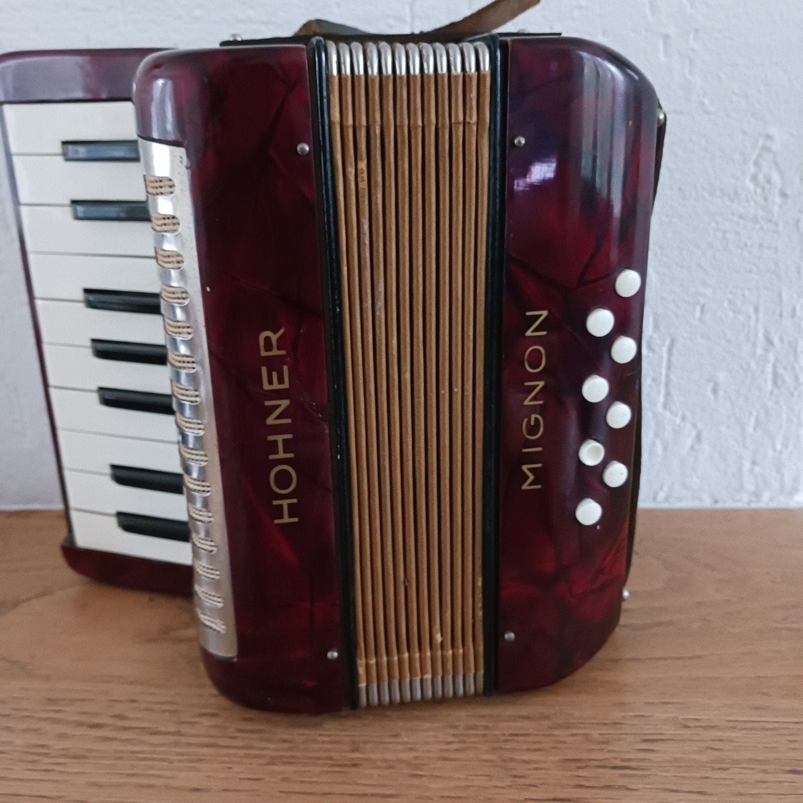 Hohner Mignon Accordeon - Vintage Toetsaccordeon, Ophalen of Verzenden, Gebruikt, Hohner