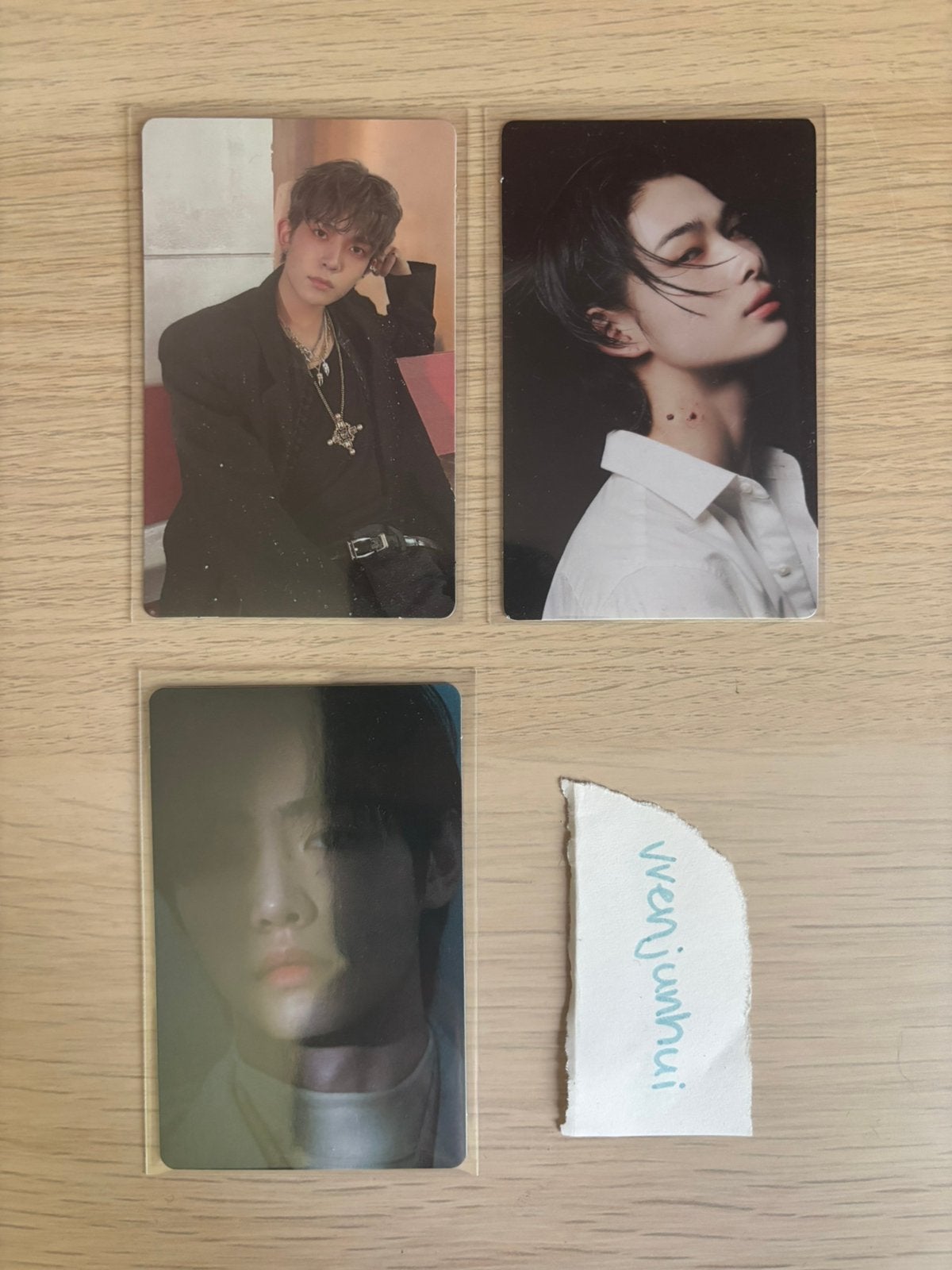 Enhypen heeseung ni-ki sunghoon photocards, Ophalen of Verzenden, Zo goed als nieuw, Foto of Kaart