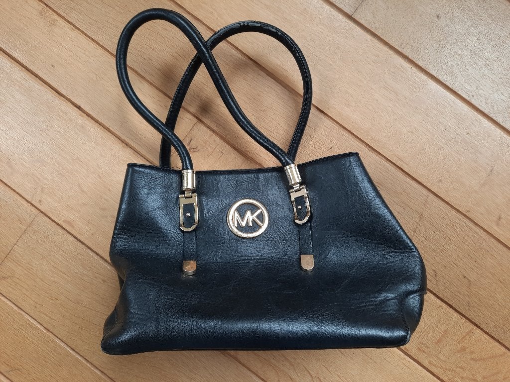 Michael Kors tas “Fulton”/“Hamilton” Tote zwart PU Leer, Ophalen of Verzenden, Zwart, Handtas