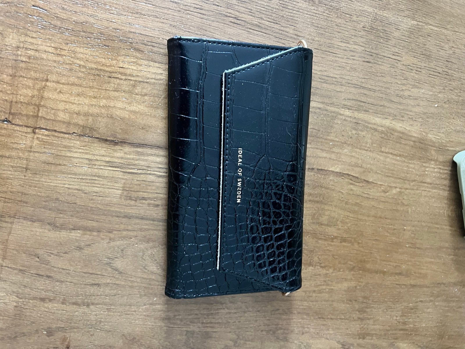 Bookcase voor iPhone 13 Pro Max - Zwart Krokodillenleer, Pasjeshouder, Zwart, Ideal of Sweden, Ophalen of Verzenden