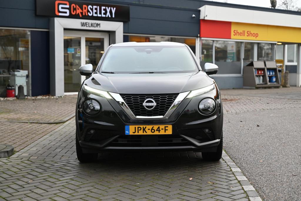 Nissan Juke 1.0 DIG-T Tekna, Auto's, Stof, Euro 6, Zwart, Bedrijf
