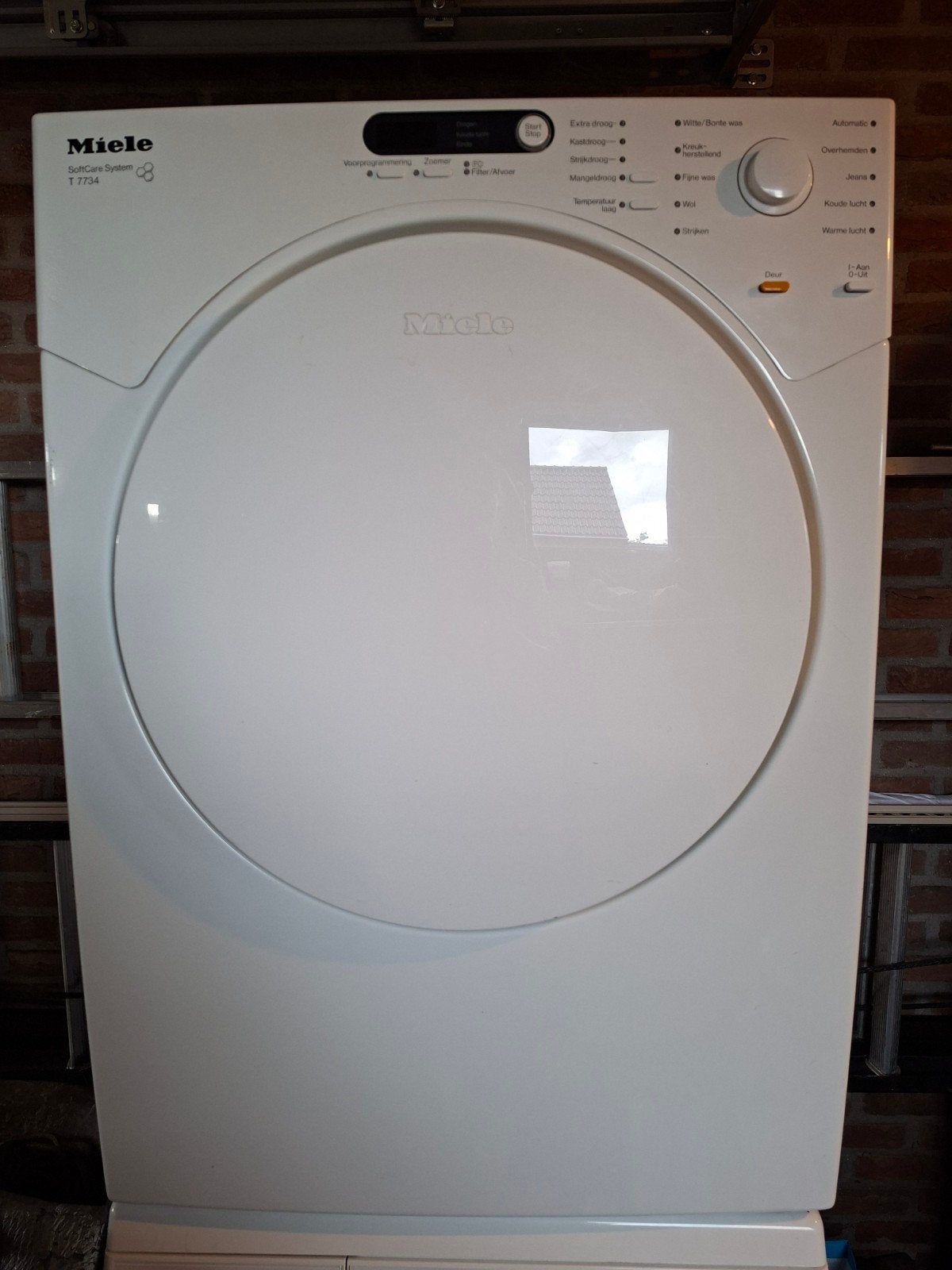 Miele SoftCare System T 7734 Condensdroger, Ophalen, 6 tot 8 kg, Gebruikt, Anti-kreukfase