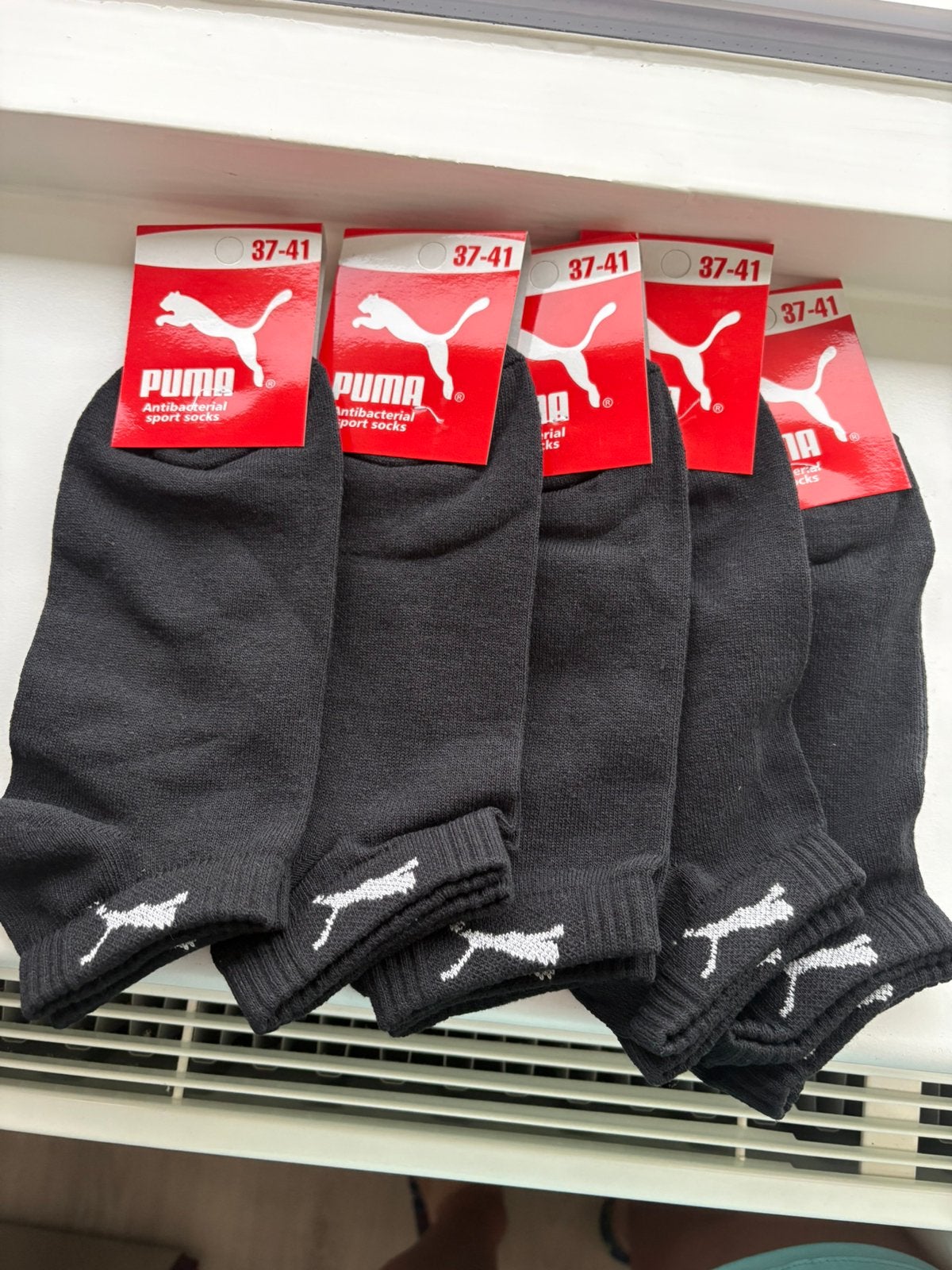 5 paar puma sneakersokken maat 37/41, Kleding | Heren, Sokken en Kousen, Ophalen of Verzenden, Nieuw, Zwart