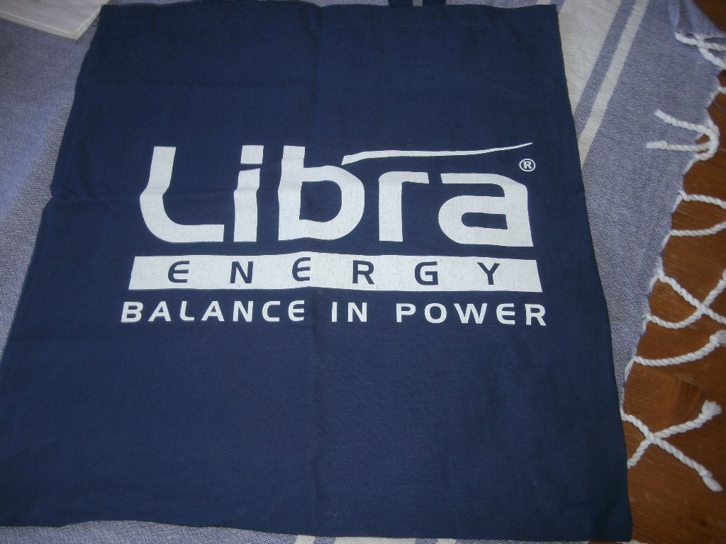 Tas linnen schoudertas bedrijf Libra Energy Balance in Power, Sieraden, Tassen en Uiterlijk, Ophalen of Verzenden, Nieuw, Blauw