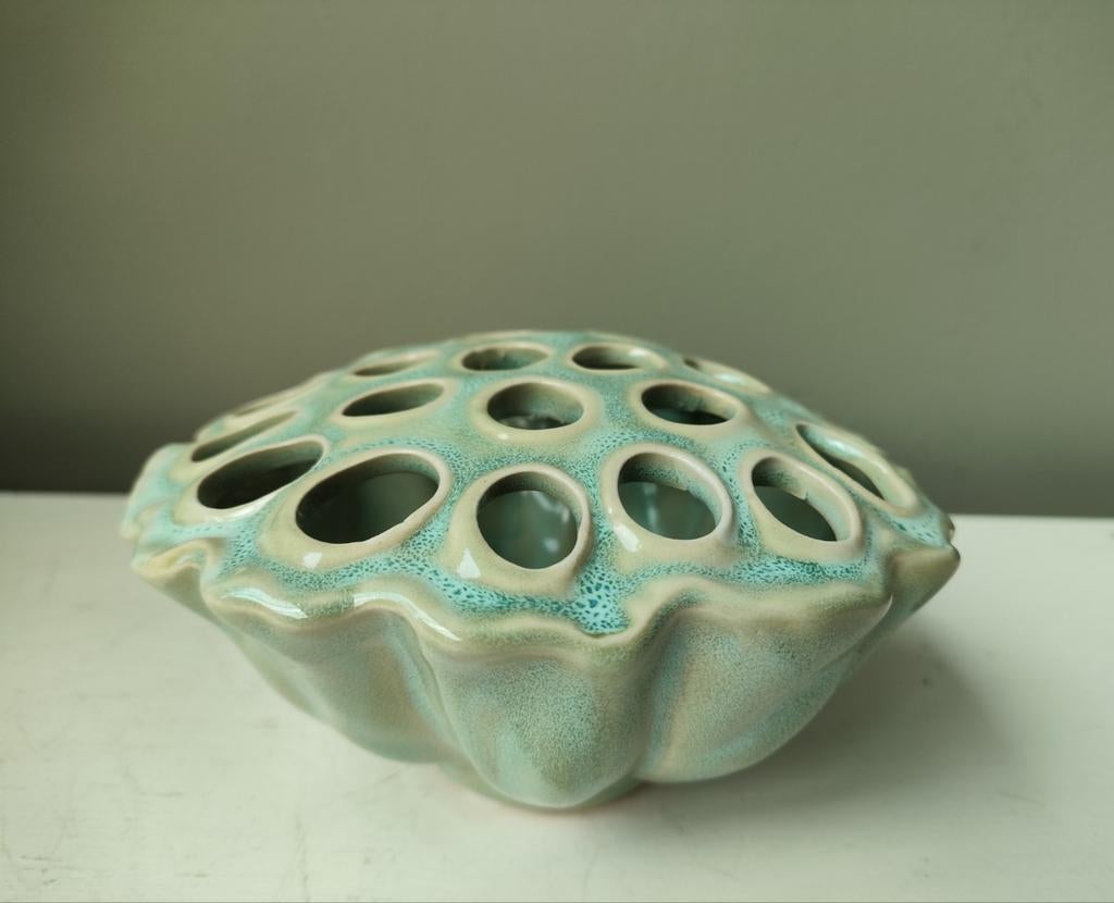 Des Pots vaasje, Huis en Inrichting, Woonaccessoires | Vazen, Ophalen of Verzenden, Overige kleuren, Aardewerk of Porselein, Minder dan 50 cm