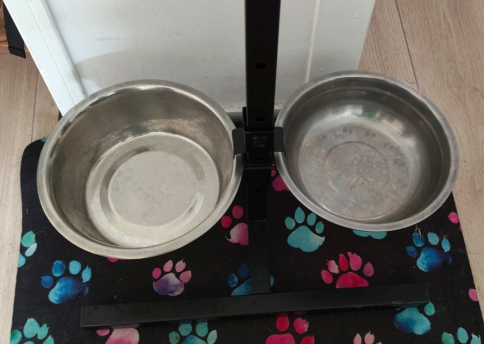 voerbakken hond met standaard., Ophalen, Verstelbaar, Gebruikt