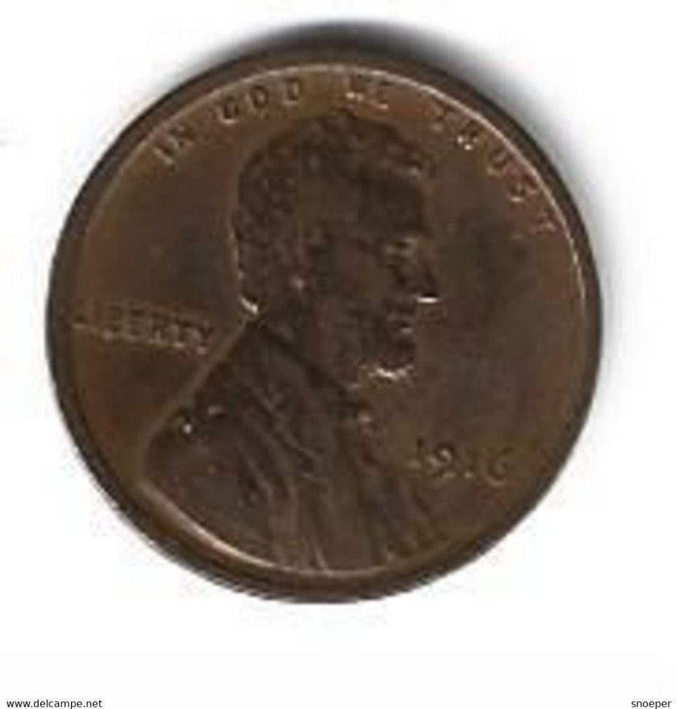 usa 1 cent 1916 vf+, Verzenden, Noord-Amerika, Losse munt