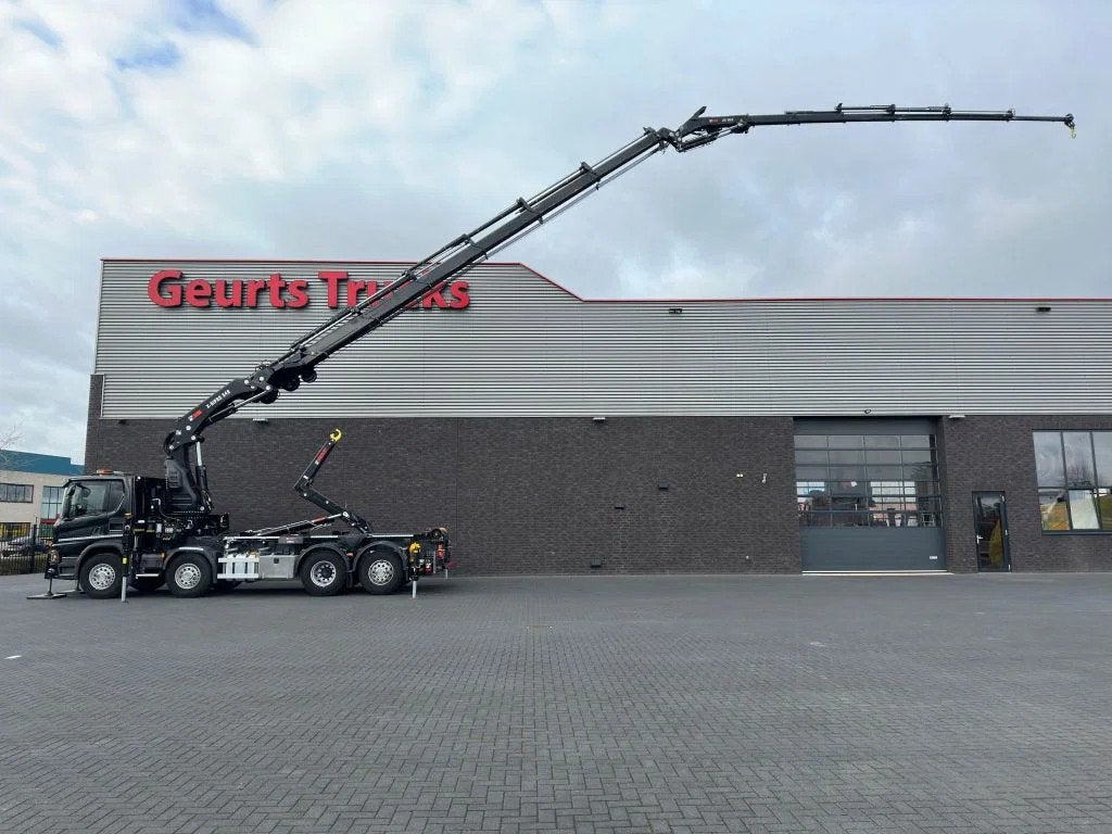 Scania P450 8X2 21 TON HAAKARM + HIAB 548 E-6 + JIB 150X-6 K, Auto's, Automaat, Achterwielaandrijving, Euro 6, Scania