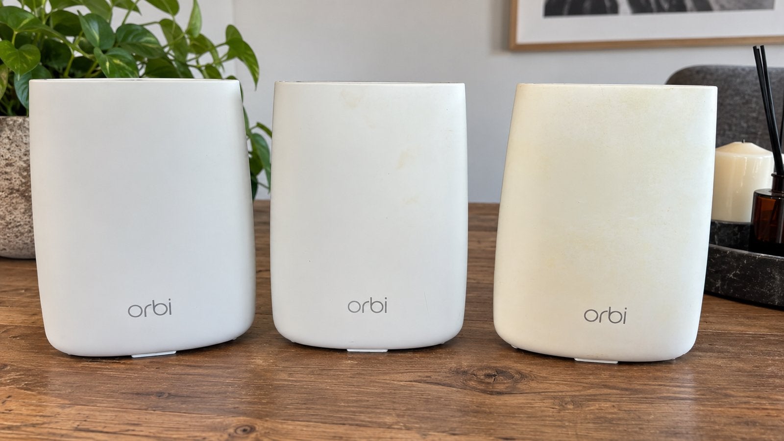 Netgear Orbi 1 router + 2 satellieten, Ophalen of Verzenden, Gebruikt, NETGEAR Orbi