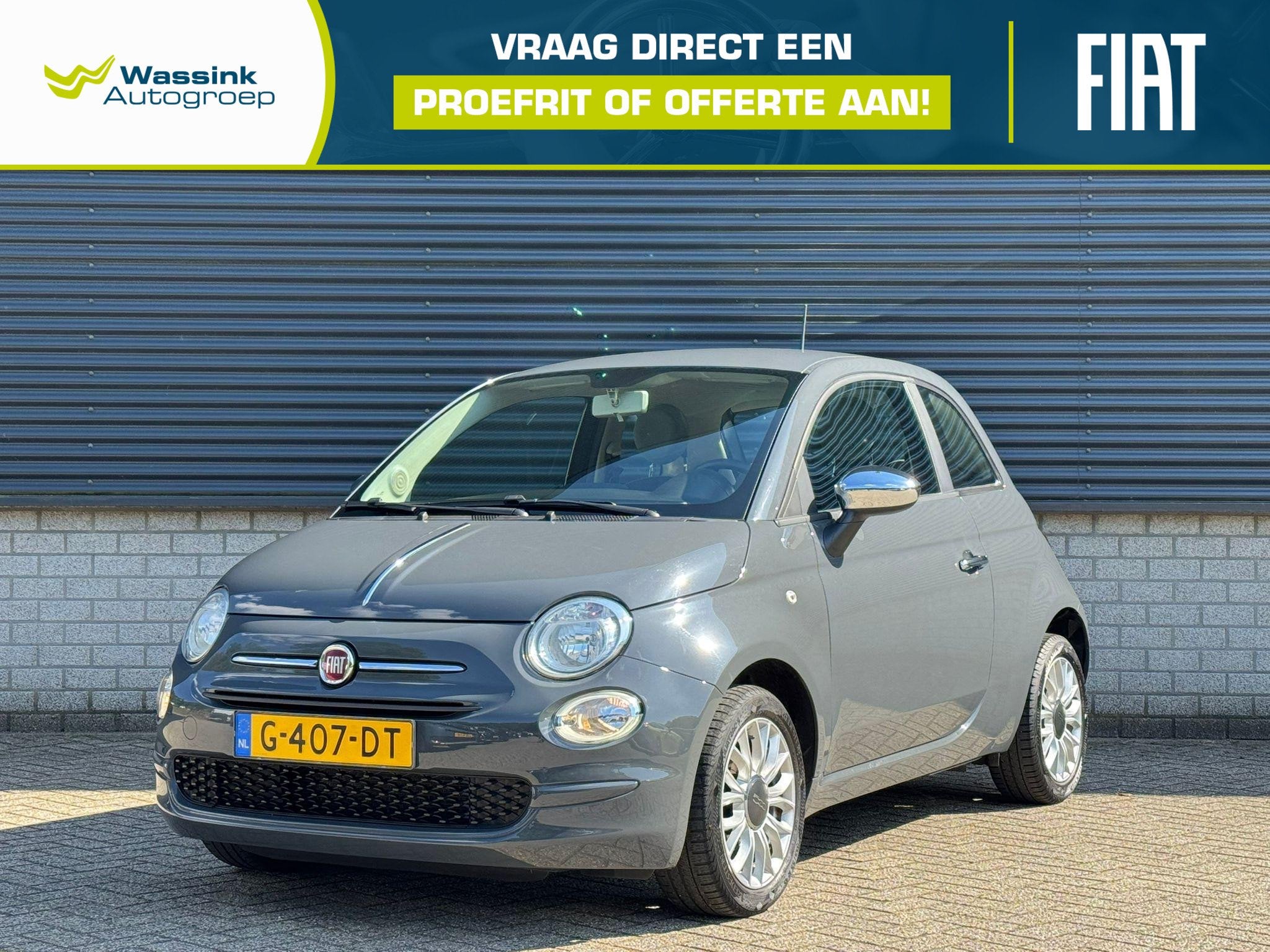 Fiat 500 1.2 Young, Auto's, Voorwielaandrijving, Stof, Gebruikt, 4 cilinders
