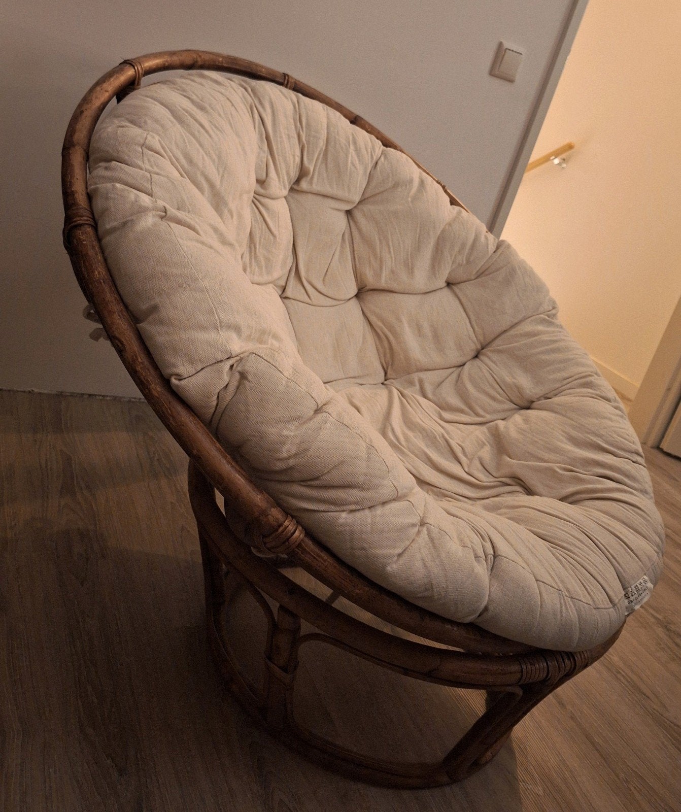 Papasan stoel met kussen, Ophalen, Overige kleuren, Bohemian, Zo goed als nieuw
