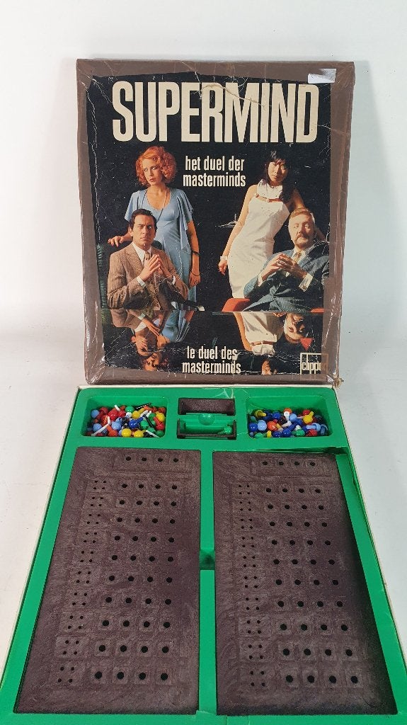 Supermind, vintage spel, Mastermind duel. 8C9, Hobby en Vrije tijd, Tweedehands verkoop, Tweedehands verkoop, Gebruikt, Ophalen of Verzenden