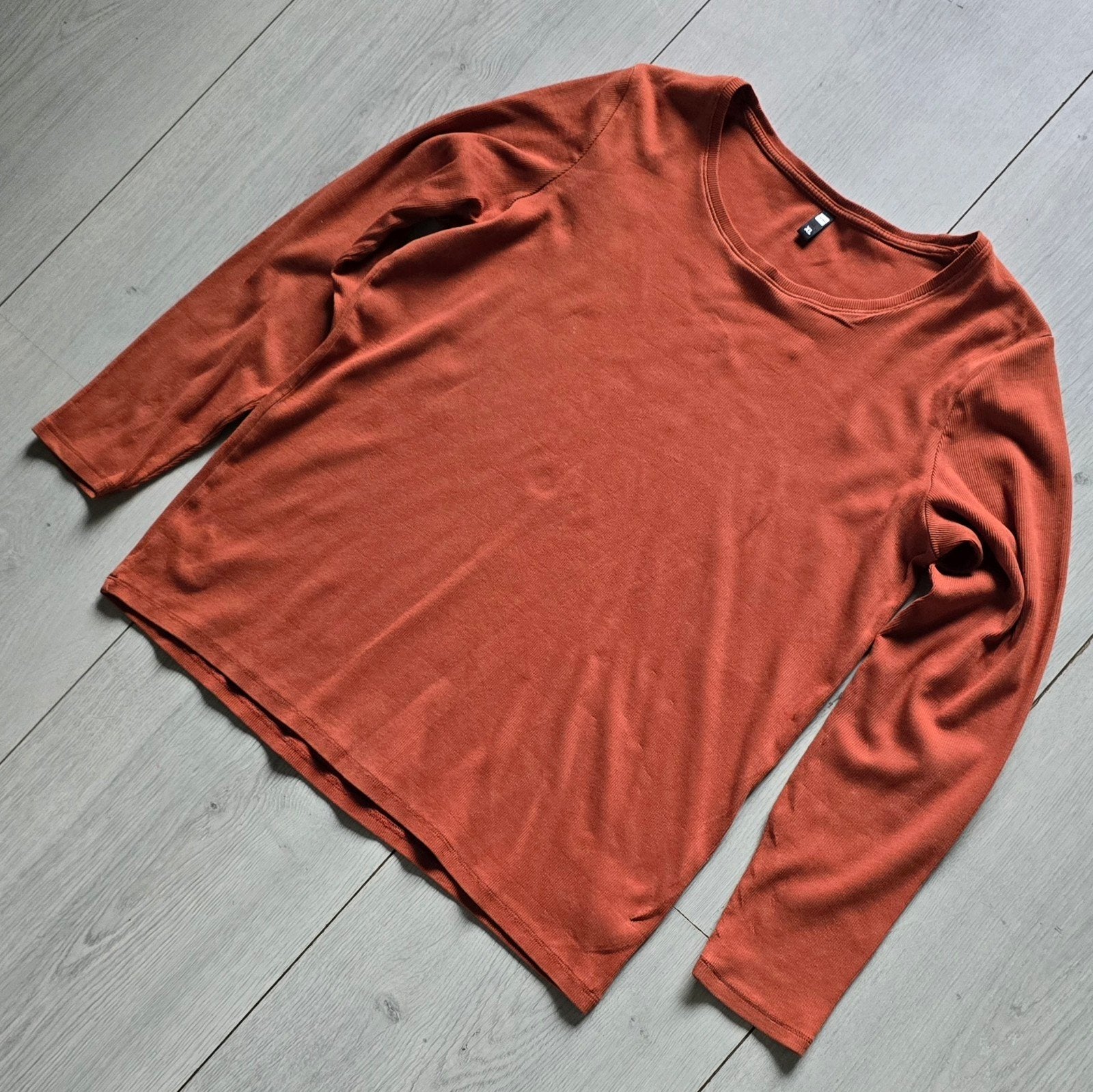 Hema longsleeve shirt - maat XL, Maat 46/48 (XL) of groter, Oranje, Ophalen of Verzenden, Lange mouw