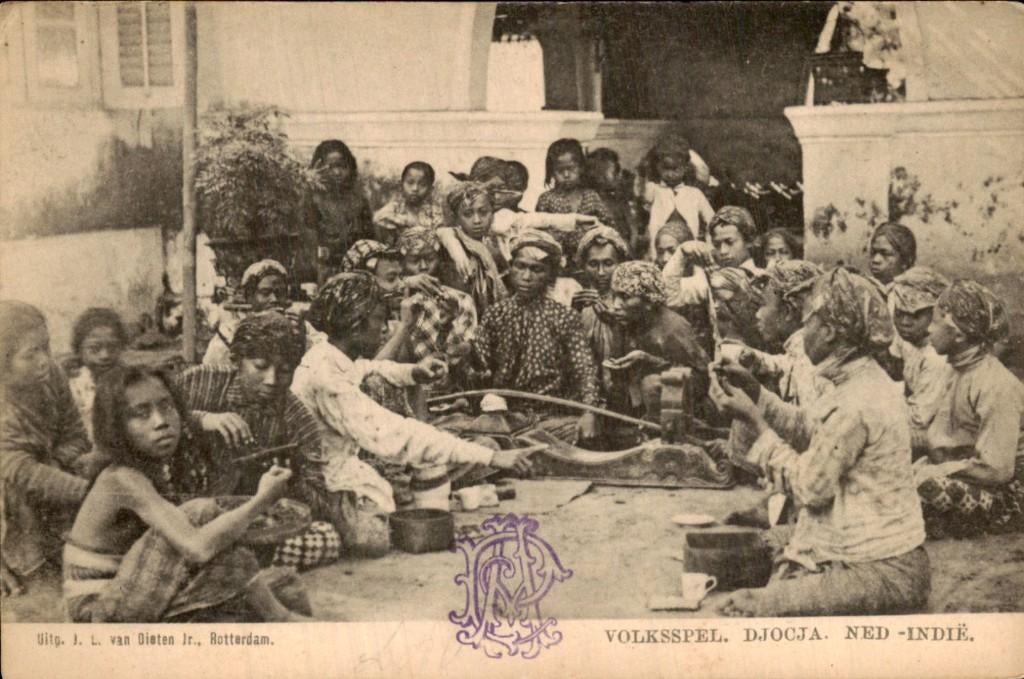 Nederlands Indië - Volksspel Djocja, Ophalen of Verzenden, Voor 1920, Ongelopen, Overijssel
