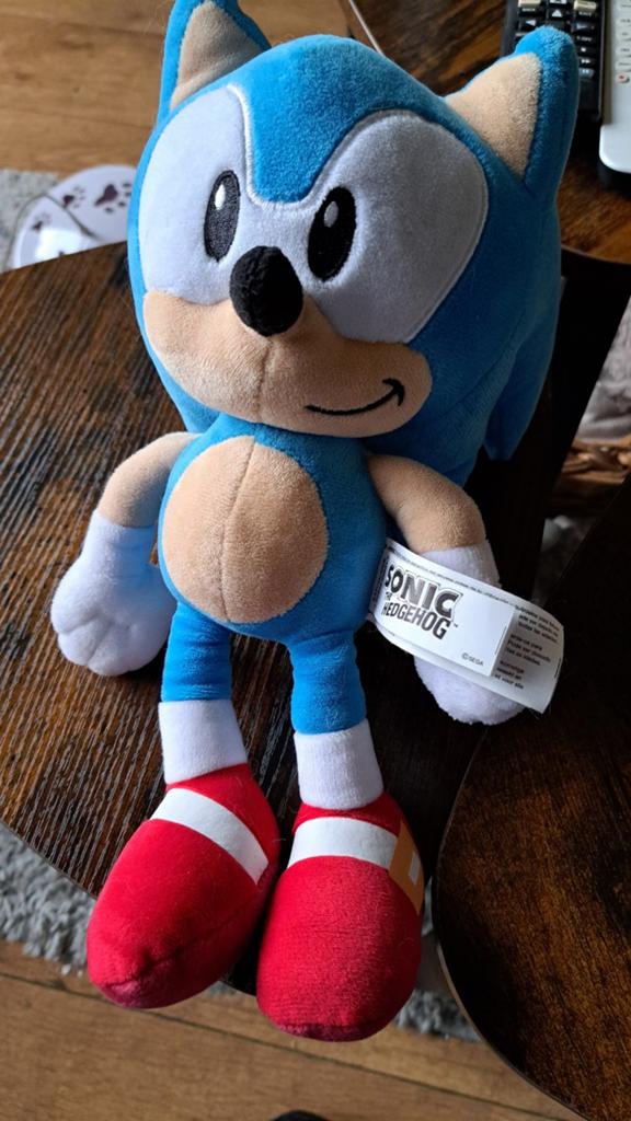 Sonic the Hedgehog Knuffel - Zo goed als nieuw, Overige merken, Overige karakters, Overige typen, Blauw