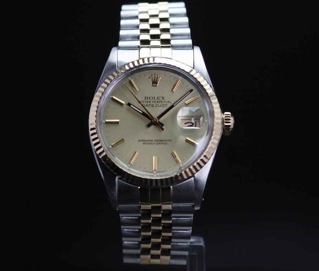 Rolex DateJust goud/staal, Staal, Gebruikt, Polshorloge, Ophalen of Verzenden