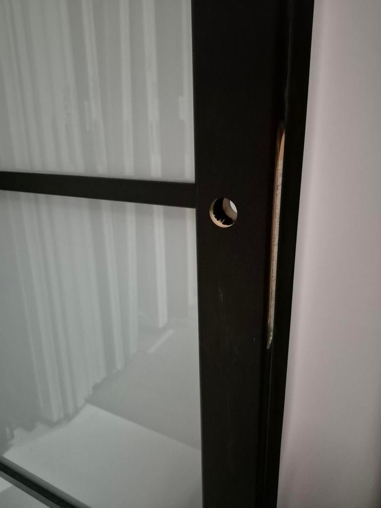 93x211,5cm Binnendeur opdek rechts staallook mat glas SL49, Ophalen, ., Binnendeur, Nieuw