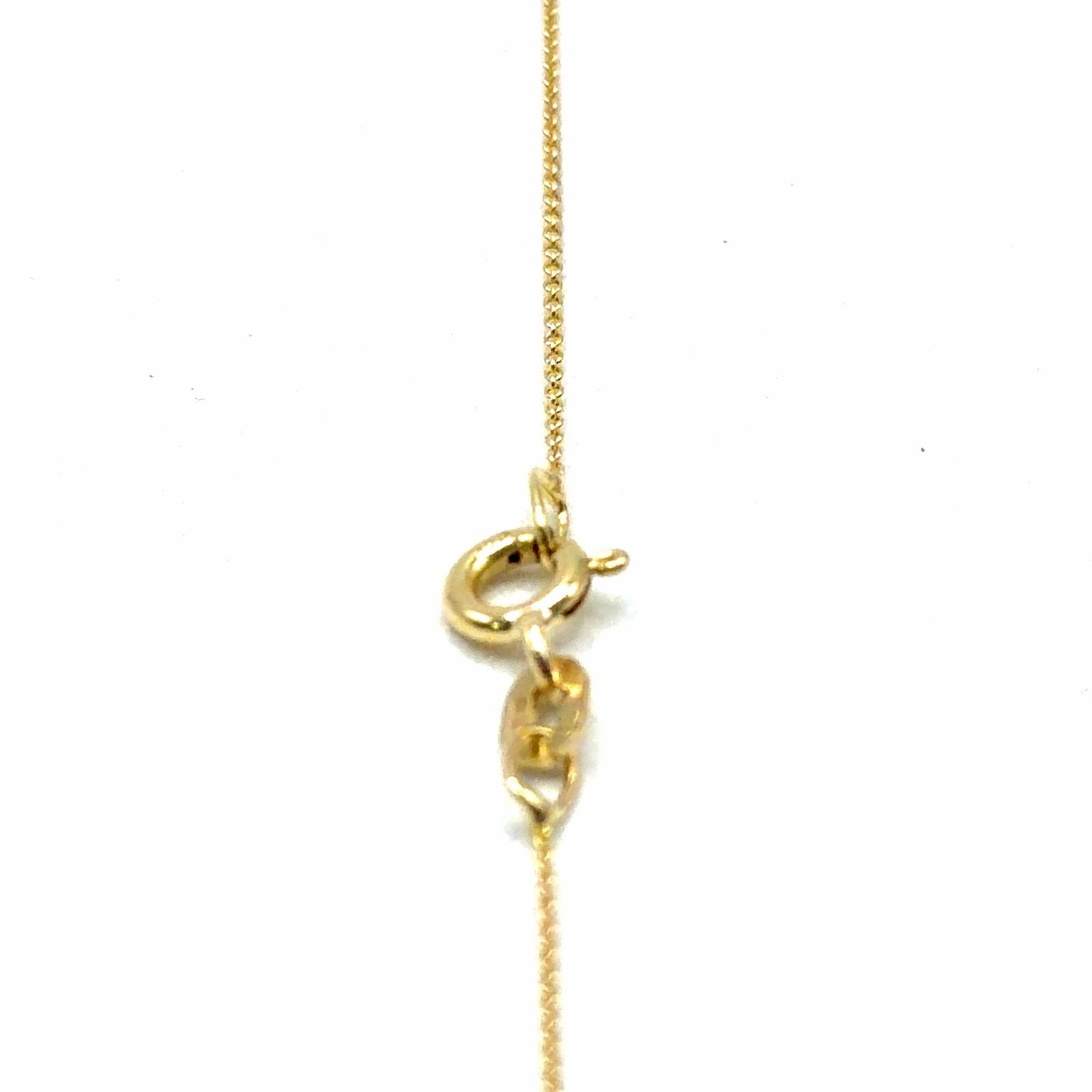 Gouden ketting met vlinder hanger en diamantje, W, Nieuw, Ophalen of Verzenden, W