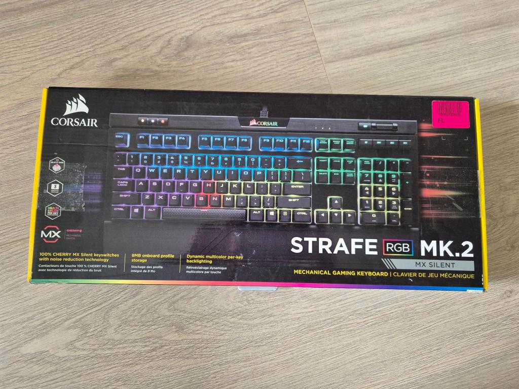Corsair Strafe MK.2 RGB MX Slient, Gebruikt, Gaming toetsenbord, Ophalen of Verzenden, Qwerty