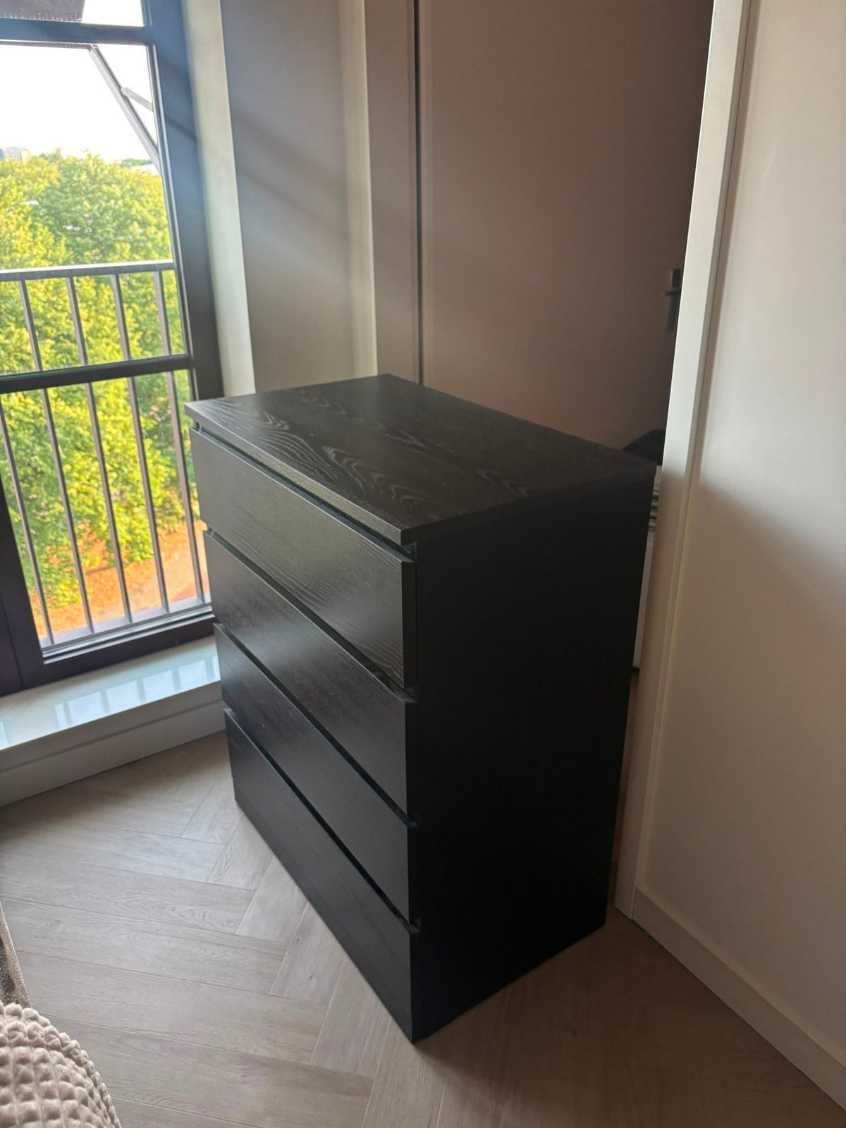 Ladekast zwart, Ophalen, 100 tot 150 cm, 50 tot 100 cm, Zo goed als nieuw