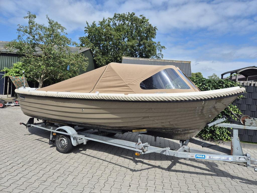 Grote Admiral 620XL met zgan Yamaha 25 pk EFI, Watersport en Boten, -, -, Zo goed als nieuw, Polyester